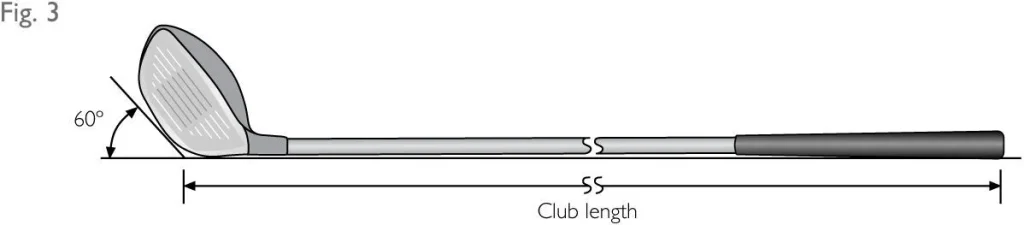 how to measure the length of a golf club