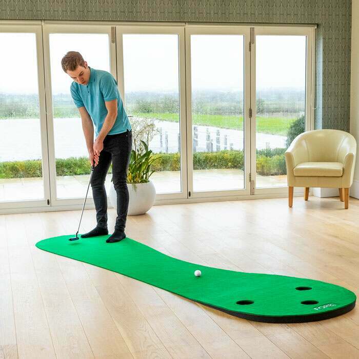 how to practice golf at home
