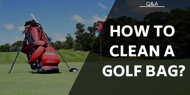 how to clean golf bags